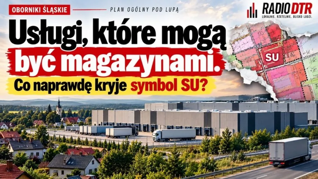 Usługi, które mogą być magazynami. Co naprawdę kryje symbol „SU” w Planie Ogólnym Obornik Śląskich?