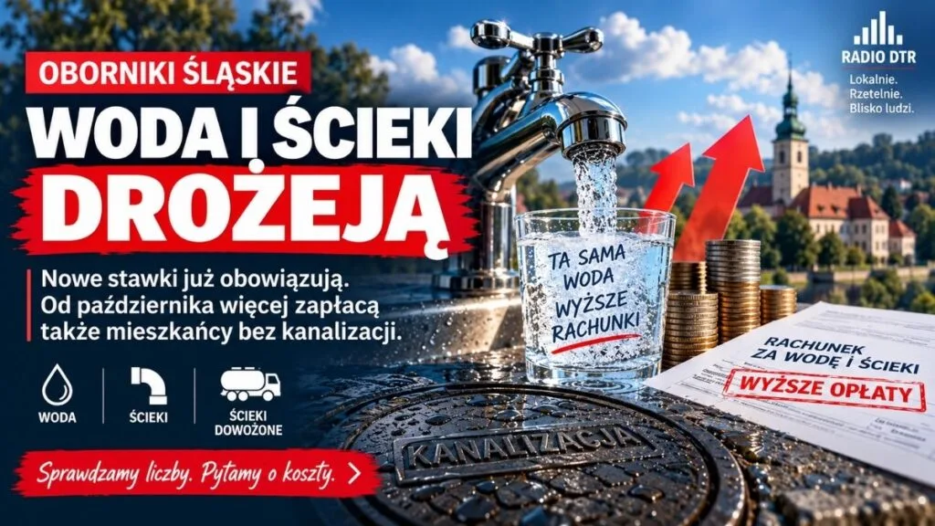 Woda i ścieki drożeją w Obornikach Śląskich. Od października więcej zapłacą także mieszkańcy bez kanalizacji