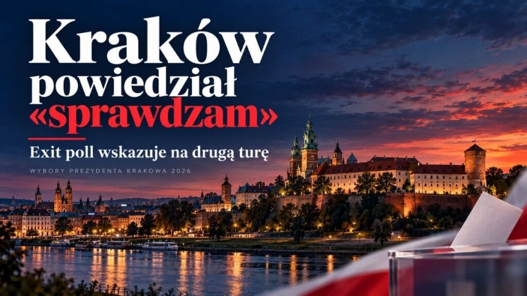 Kraków powiedział „sprawdzam”. Exit poll wskazuje na drugą turę Gibała–Piątkowska