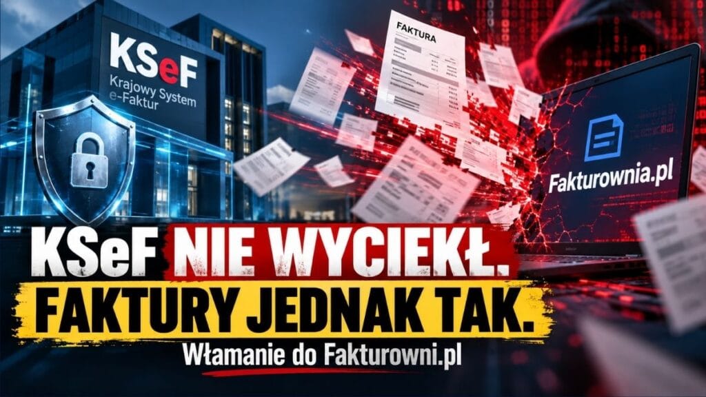 KSeF nie wyciekł. Faktury jednak tak. Atak na Fakturownię pokazuje znacznie większy problem