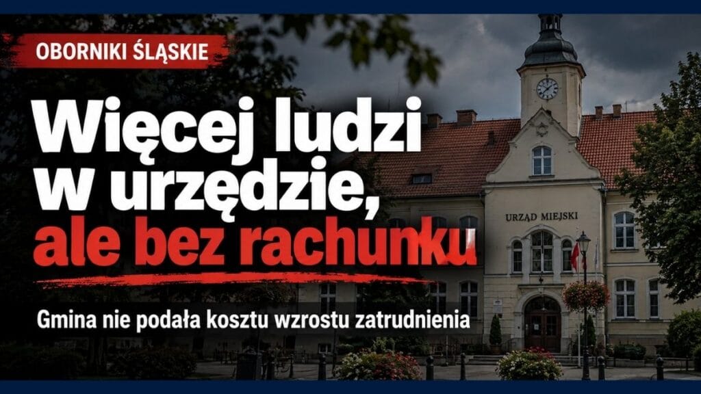 Więcej ludzi w urzędzie, ale bez rachunku. Gmina nie podała kosztu wzrostu zatrudnienia