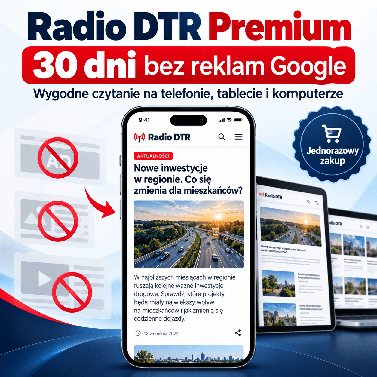 Radio DTR Premium – 30 dni bez reklam Google