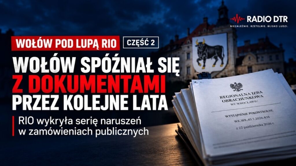 Wołów spóźniał się z dokumentami przez kolejne lata. RIO wykryła serię naruszeń w zamówieniach publicznych
