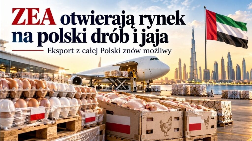 ZEA odblokowują polski drób i jaja. Trzynaście województw wraca na emiracki rynek