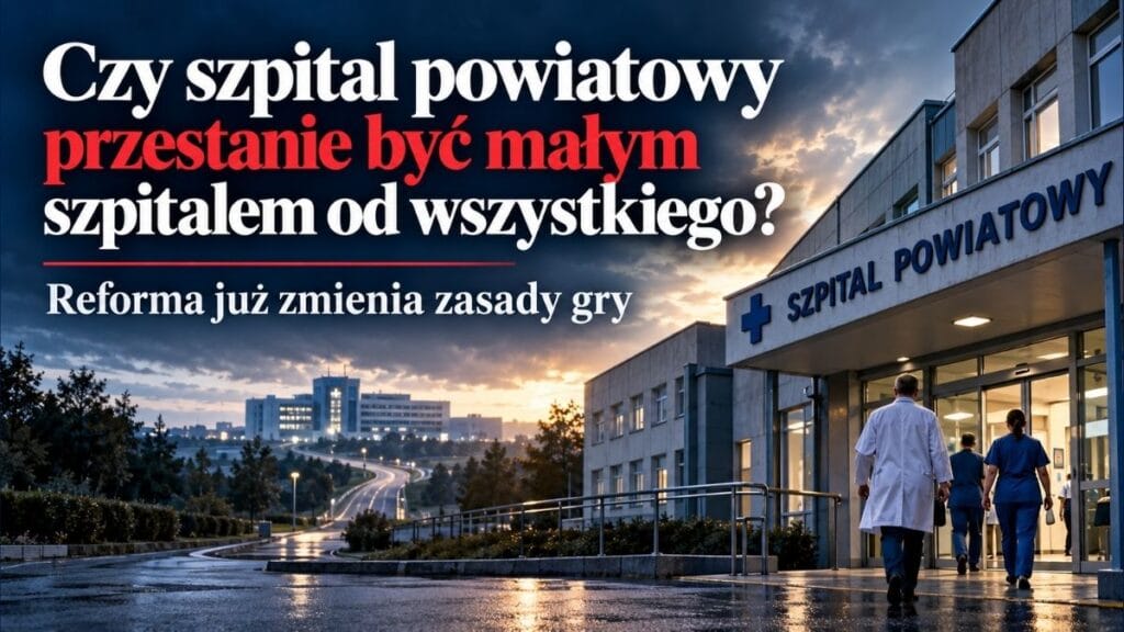 Czy szpital powiatowy przestanie być „małym szpitalem od wszystkiego”? Reforma już zmienia zasady gry