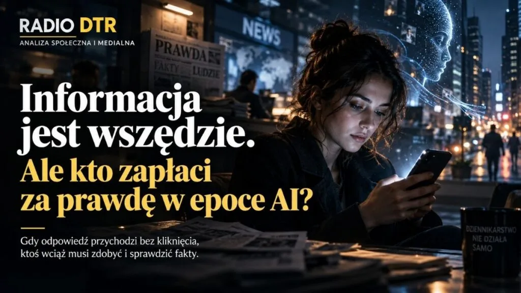 Informacja jest wszędzie. Dziennikarstwo może nie przetrwać. Kto zapłaci za prawdę w epoce AI?