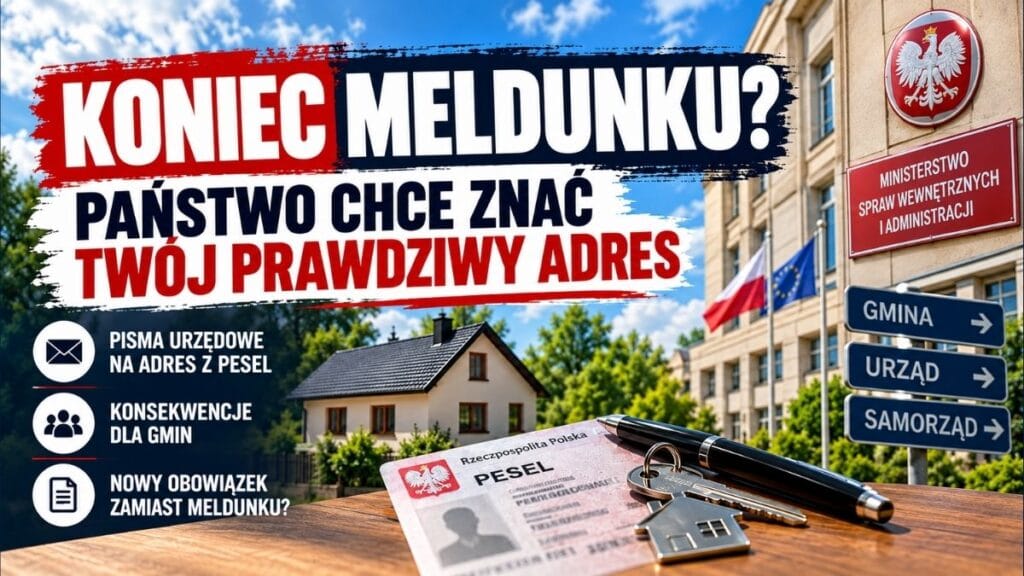Meldunek do likwidacji. Jeden adres w PESEL, wiele konsekwencji. Co naprawdę przygotowuje państwo?