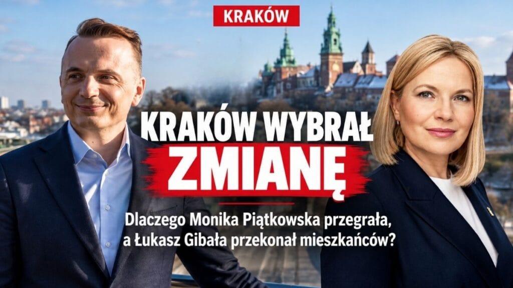 Kraków wybrał zmianę. Dlaczego Monika Piątkowska przegrała, a Łukasz Gibała przekonał mieszkańców?