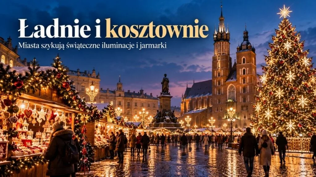 Ładnie i kosztownie. Miasta już szykują święta, a za blaskiem lampek stoją miliony
