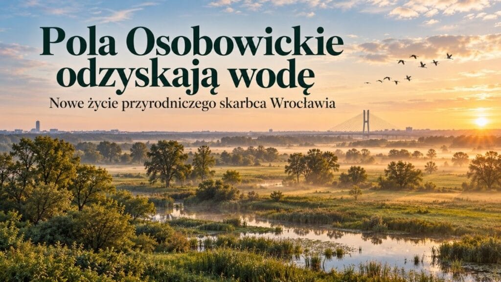 Pola Osobowickie mają odzyskać wodę. Wrocław zaczyna inwestycję za ponad 23 mln zł