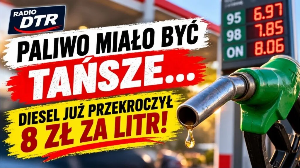 Paliwo miało być tańsze, ale limity rosną. Diesel przekroczył 8 zł za litr. Co daje kierowcom program CPN?