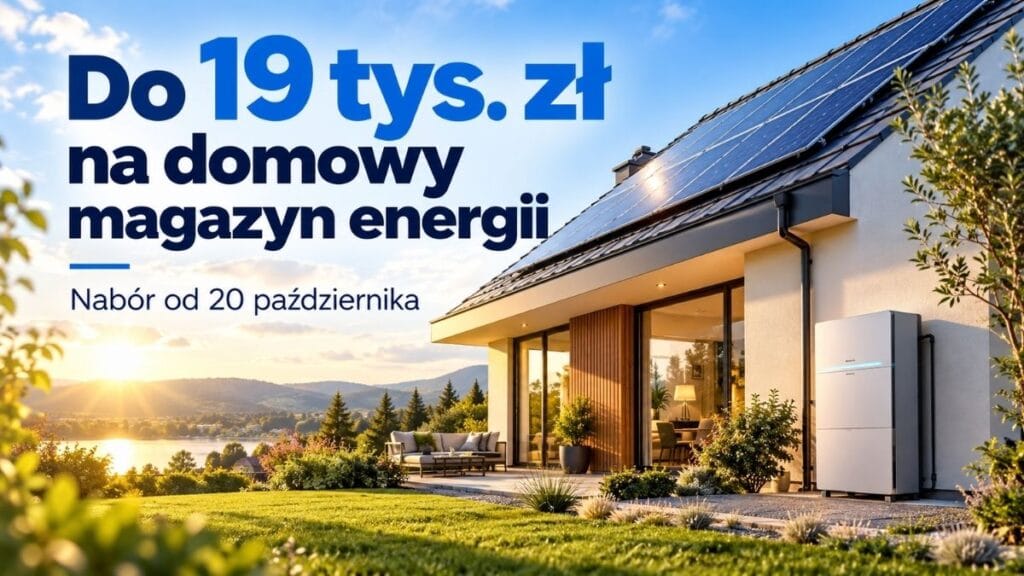 Do 19 tys. zł na domowy magazyn energii. Nowy program rusza 20 października 2026
