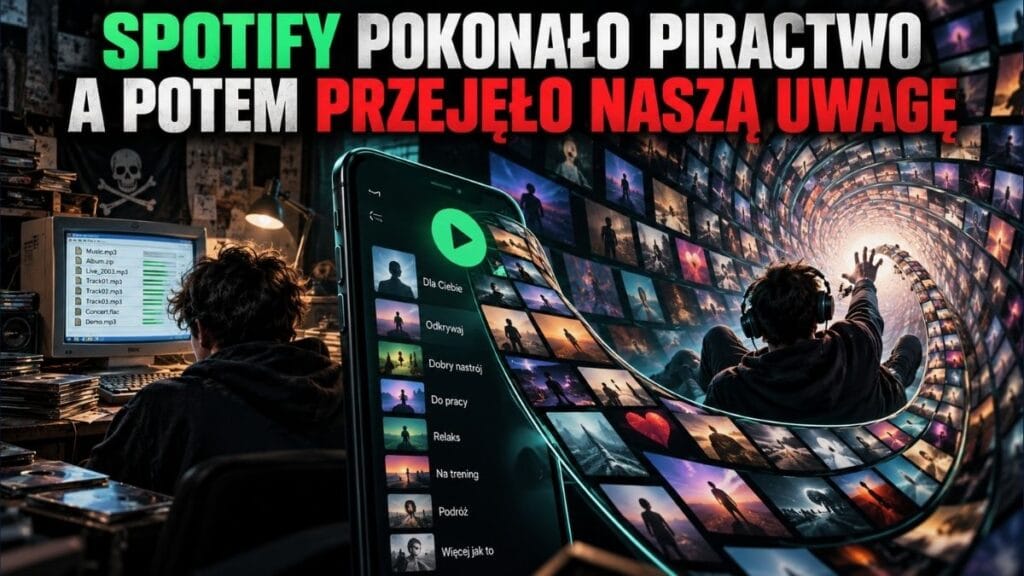 Spotify pokonało piractwo. A potem odkryło, że najcenniejsza nie jest muzyka, tylko nasza uwaga