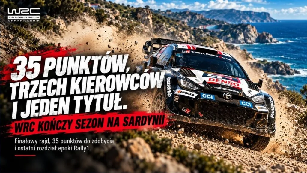 35 punktów, trzech kierowców i jeden tytuł. WRC kończy sezon na Sardynii