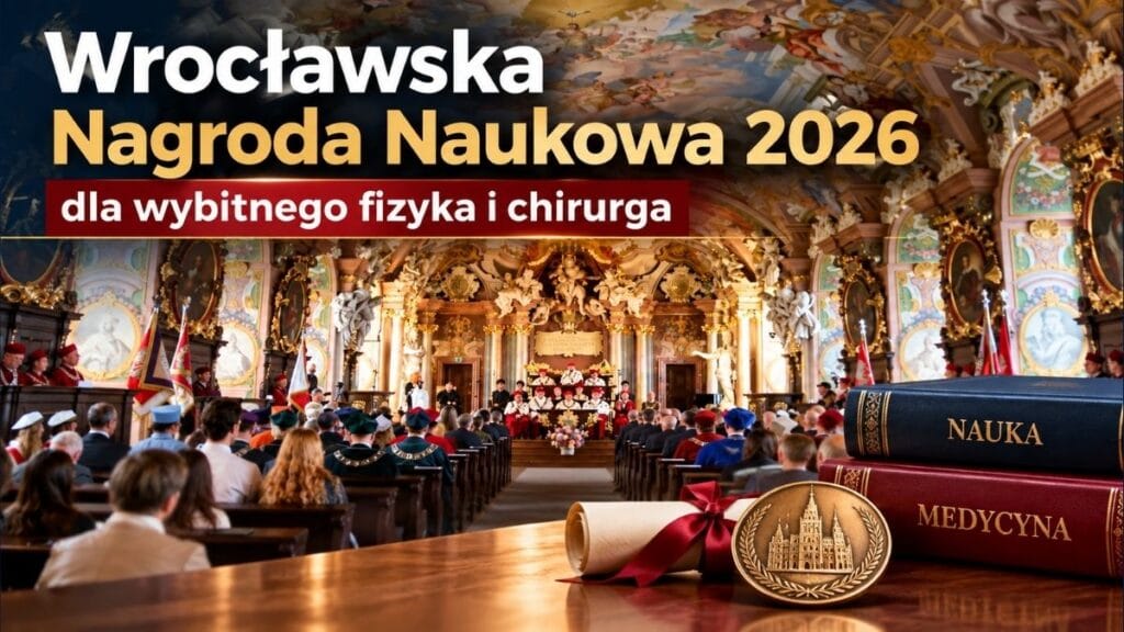 Wrocławska Nagroda Naukowa 2026 dla fizyka i chirurga. Wyróżniono Dariusza Kaczorowskiego i Wojciecha Witkiewicza