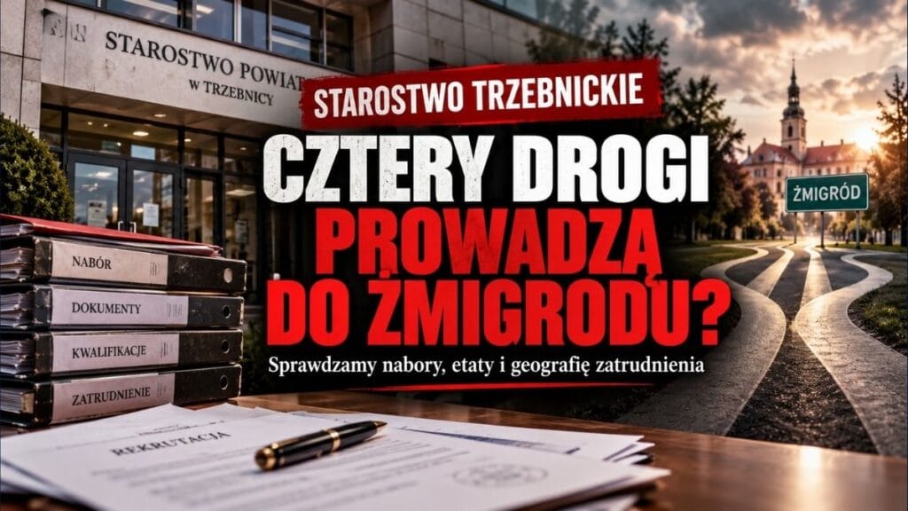 Cztery drogi prowadzą do Żmigrodu. Co pokazują nabory w Starostwie Trzebnickim?