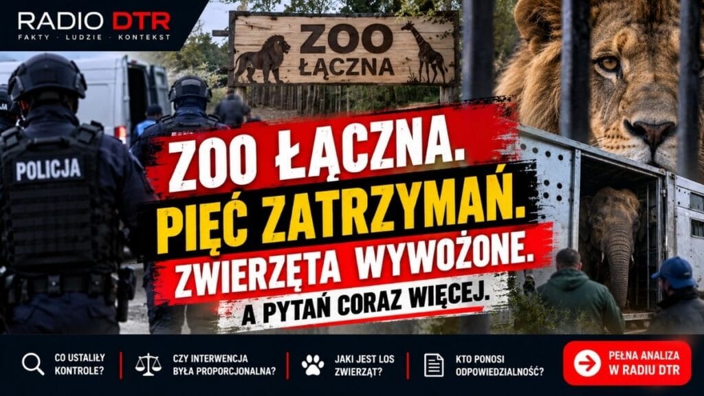ZOO Łączna. Pięć zatrzymań, zwierzęta wywożone z ogrodu. Jakie dowody uzasadniają tak daleko idącą interwencję?