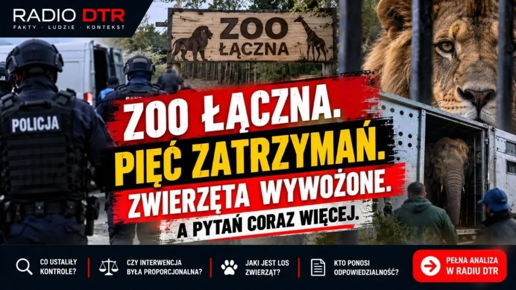 ZOO Łączna. Pięć zatrzymań, zwierzęta wywożone z ogrodu. Jakie dowody uzasadniają tak daleko idącą interwencję?